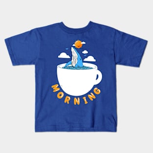 Morning Whale Kids T-Shirt